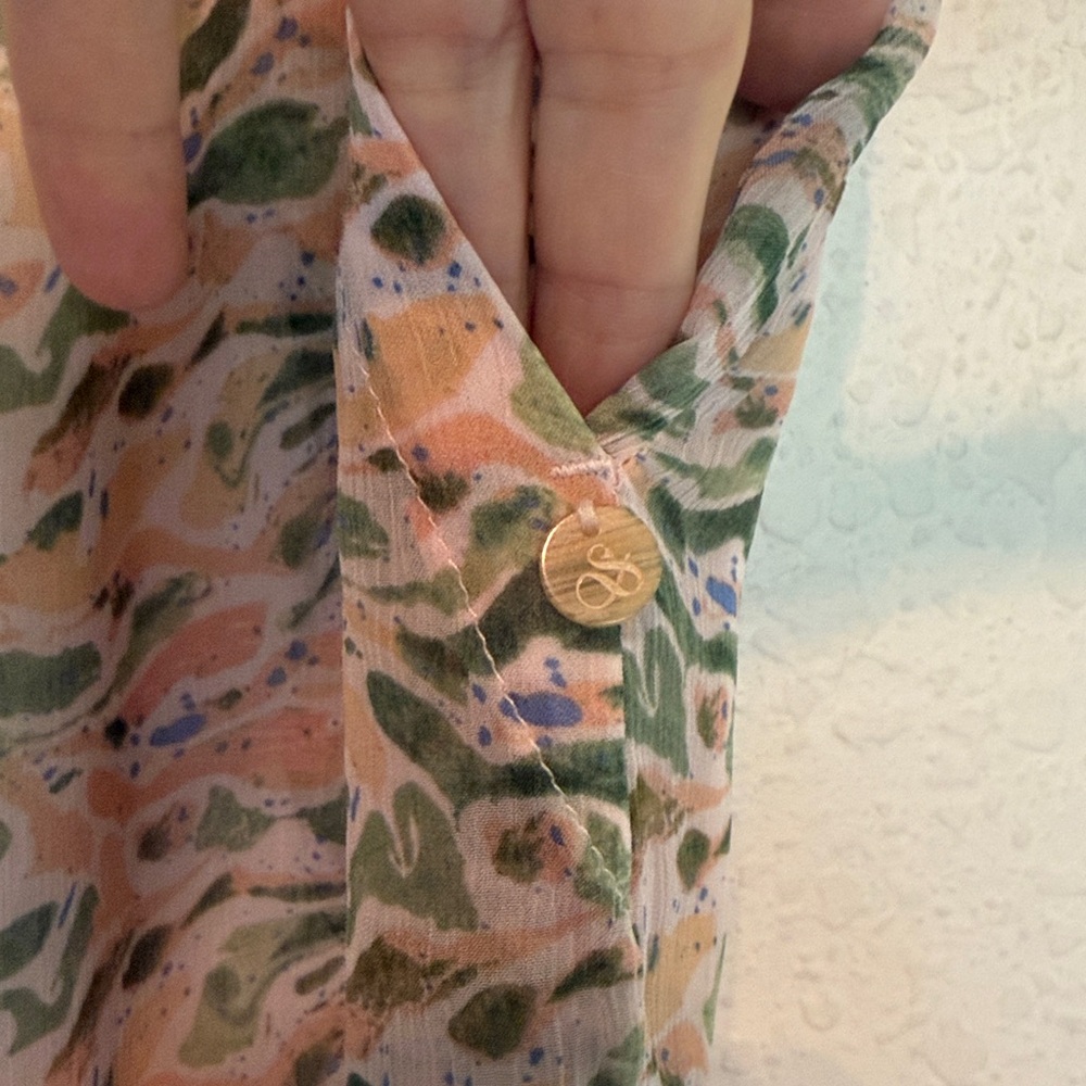 Scotch & Soda floral high rise lined flowy trouser style pants XS - Picture 8 of 10